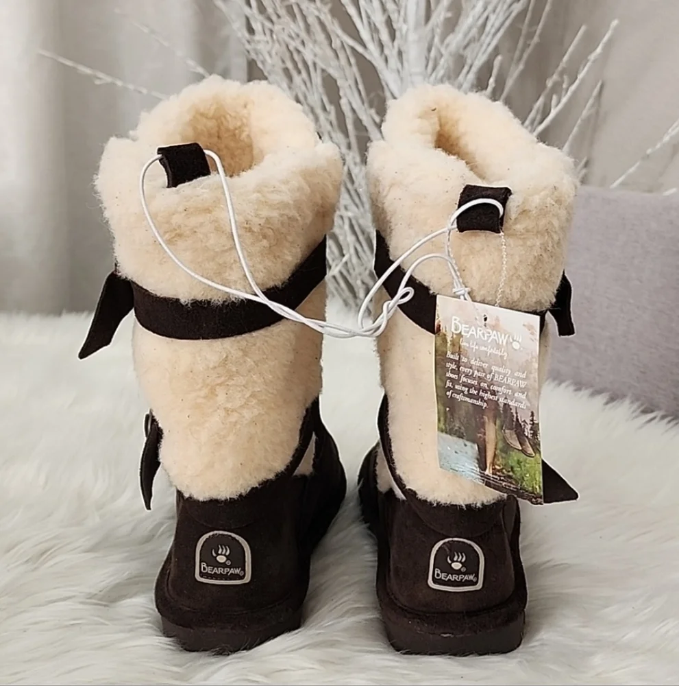 Bearpaw Alexandra Wool Sheep Skin Mid Calf Winter Boots